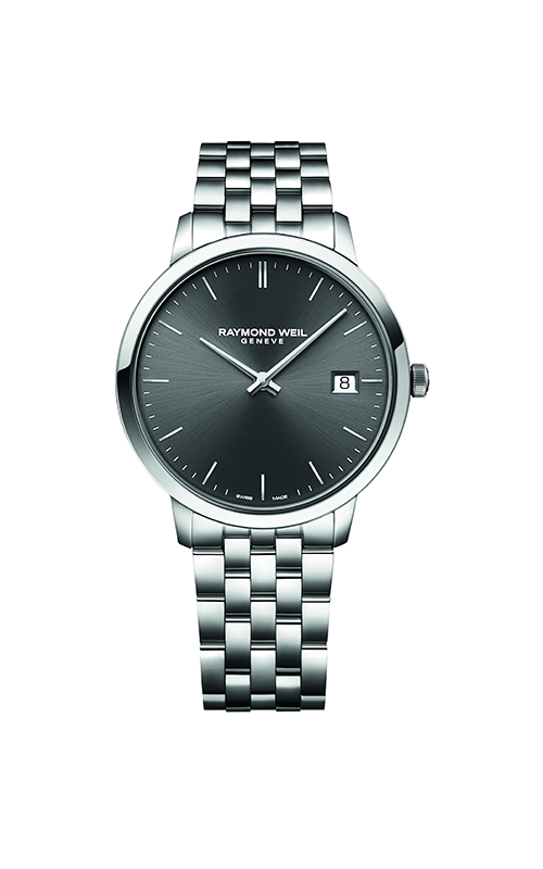 Raymond Weil Stainless Steel Toccata Classic Steel Grey Dial Quartz Watch 42 mm