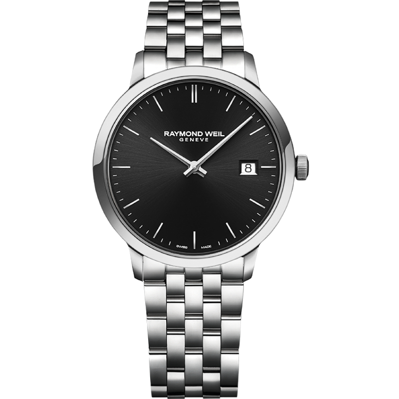 Raymoond Weil Toccata Classic Men's Steel Black Dial Quartz Watch (5485-ST-20001)
39 mm, stainless steel, black dial, silver indexes