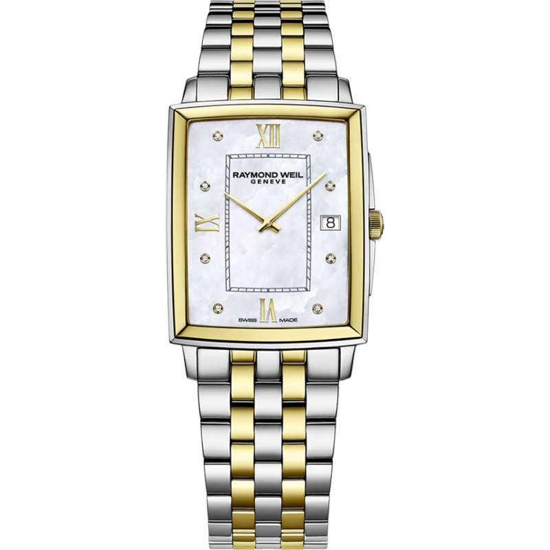 Raymond Toccata Two-Tone Mother Of Pearl Diamond Dial Quartz Watch