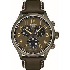 TISSOT CHRONO XL  (T1166173609200)
Case Material 316L stainless steel case with khaki PVD coating
Case shape 45mm round
Crystal Scratch-resistant sapphire crystal
Movement Swiss quartz
Functions EOL (battery end-of-life indicator), central 60-seconds