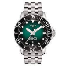 TISSOT SEASTAR 1000 POWERMATIC 80 (T1204071109101)
Case Size 43mm
Case Material 316L stainless steel case
Case options see-through caseback, screw-down crown and caseback, ceramic bezel ring, Anti-clockwise rotating bezel
Crystal Scratch-resistant sap