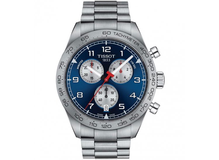 TISSOT PRS 516 CHRONOGRAPH
Name of Bracelet: STAINLESS STEEL
Clasp: Deployment Buckle
Finish: Satin
Dial Color: BLUE