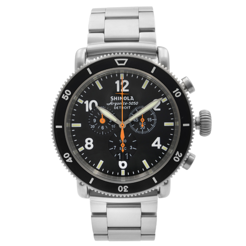 Shinola The Black Blizzard Runwell Sport 48mm Titanium Limited Edition Watch Set