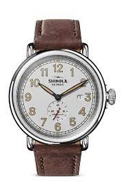 Shinola Runwell Station Agent Automatic Wrist Watch Set 45 mm
