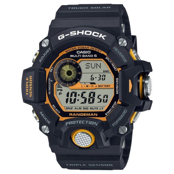 Casio G-Shock Master of G Rangemen Yellow Accent Resin Watch(GW9400-1)