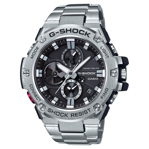 Men's Casio G-Shock G-Steel Connected Stainless Steel Watch