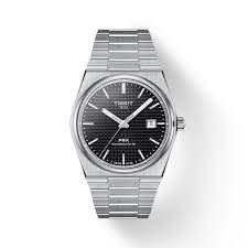 Stainless Steel Automatic Watch Name T Classic PRX 40 mm black dial
