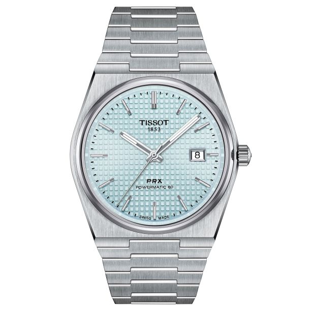 Tissot PRX Powermatic 80 Light Blue Dial Stainless Steel Watch  40mm