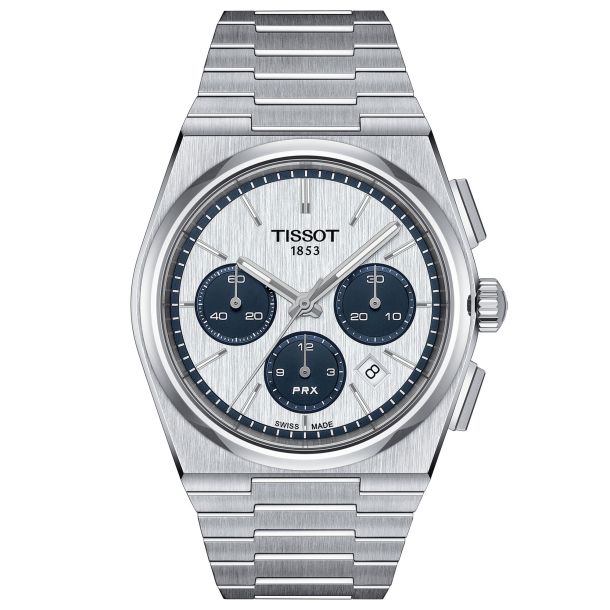 Tissot Stainless Steel PRX Automatic Chronograph Grey Dial Stainless Steel Watch 42mm