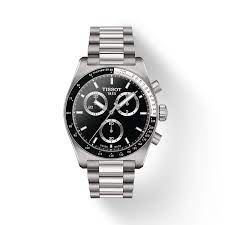 Tissot 40mm PR516 Chronograph Black Dial and Stainless Steel Bracelet Watch
(T1494171105100)
