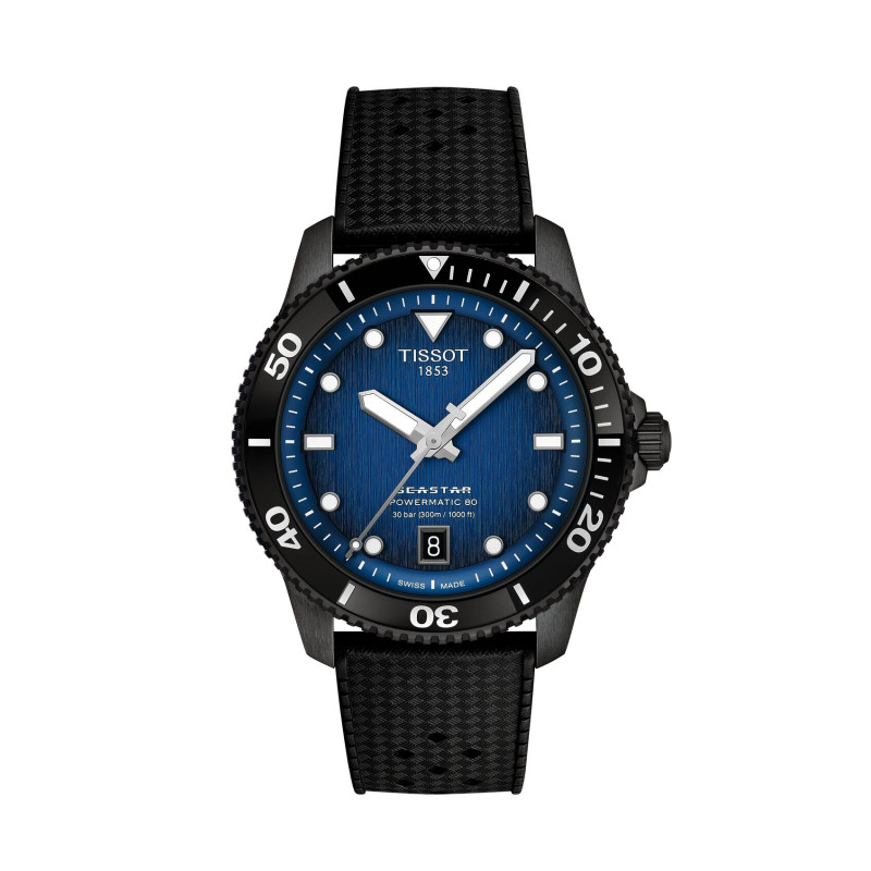 TISSOT SEASTAR 1000 POWERMATIC 80 40MM (T120.807.37.041.00)
316L STAINLESS STEEL CASE WITH BLACK PVD COATING