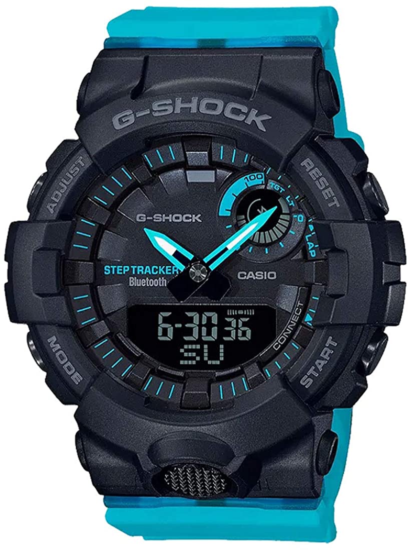 Casio G-Shock Step Tracker  Blue Resin Digital Watch (GMAB800SC-1A2)