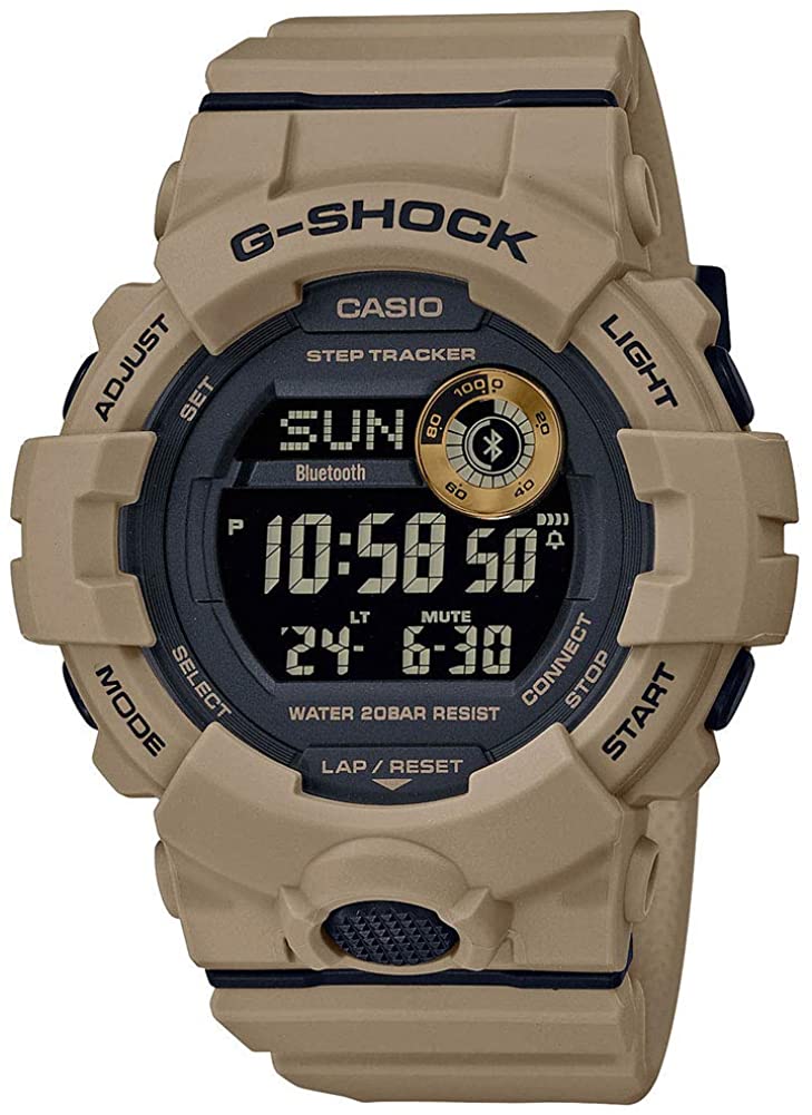 Casio: G Shock Digital Multi Function Watch

Features: Shock Resistant, Bluetooth Connectivity, 200M Water Resistant

Specifications: Module: 3464
LED:White, Total weight: 59g
Mineral Glass, Shock Resistant
200-meter water resistance
Case / bezel