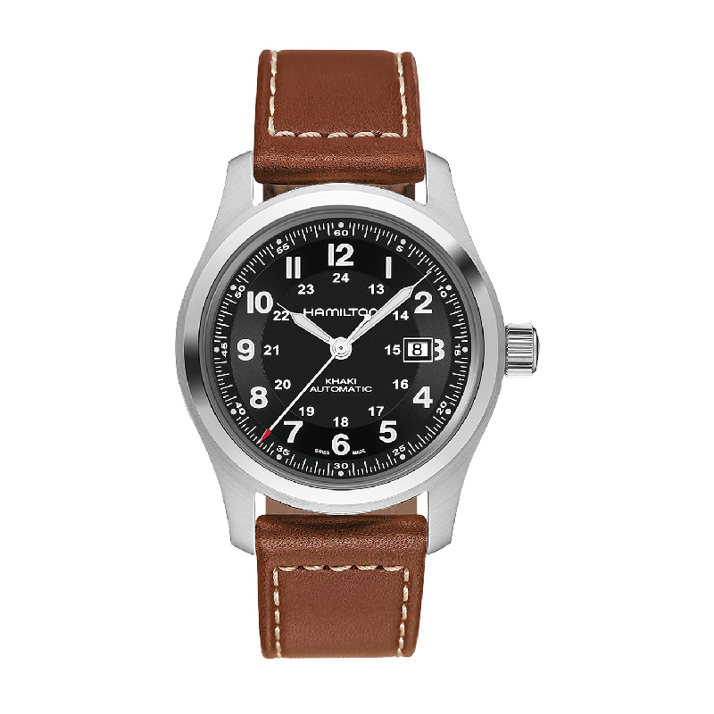 Hamilton: Stainless Steel 42mm Khaki Field Automatic Watch