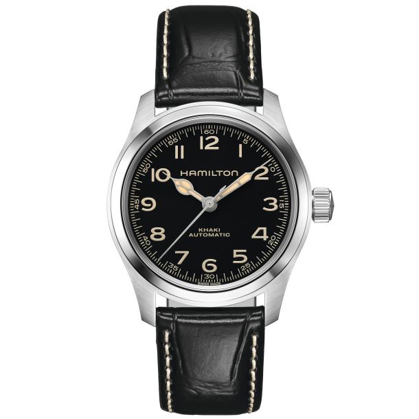 Hamilton Khaki Field Murph Automatic Black Leather Strap Limited Edition Watch (H70405730)