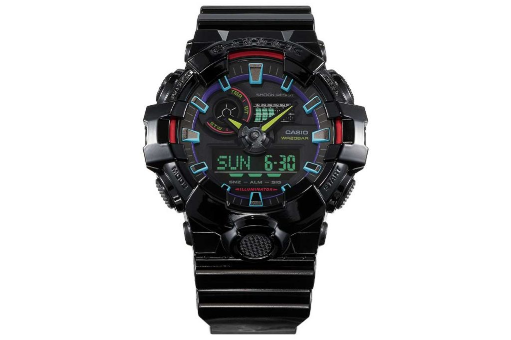 Casio G-Shock  Virtual Rainbow Gamer Multi-Function Watch(GA700RGB-1A)