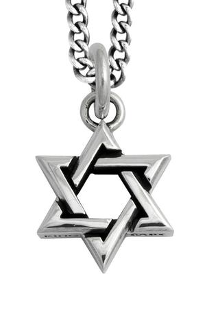 King Baby: Sterling Silver Star Of David Chain Length: 24