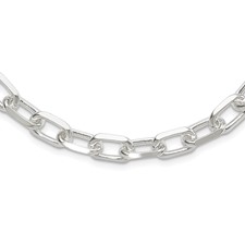 Sterling Silver Open Link 20 Inch Chain