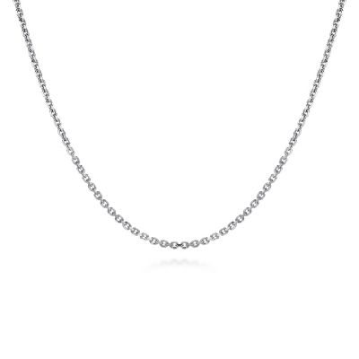 Gabriel & Co Sterling Silver Link Chain 22 Inch Necklace