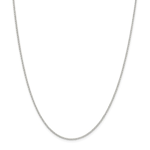 Sterling Silver 1.95mm Cable Chain 18