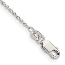 Sterling Silver 1.25 mm 18 Inch Cable Link Chain