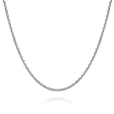 Gabriel & Co Sterling Silver Classic Men's Link Chain 22 Inch