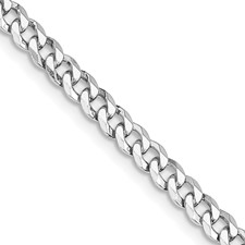 Sterling Silver 4mm Curb Chain 18 Inch