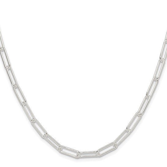 Sterling Silver 4.5 Mm Paperclip Chain 18 Inch