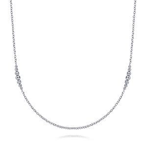 Gabriel & Co: Sterling Silver Bujukan by the Yard Necklace 32 inch