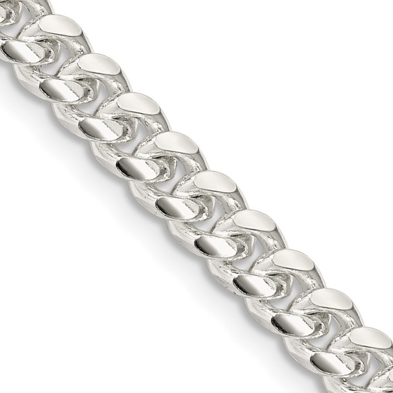 Sterling Silver 5mm Domed Curb Chain Length=24