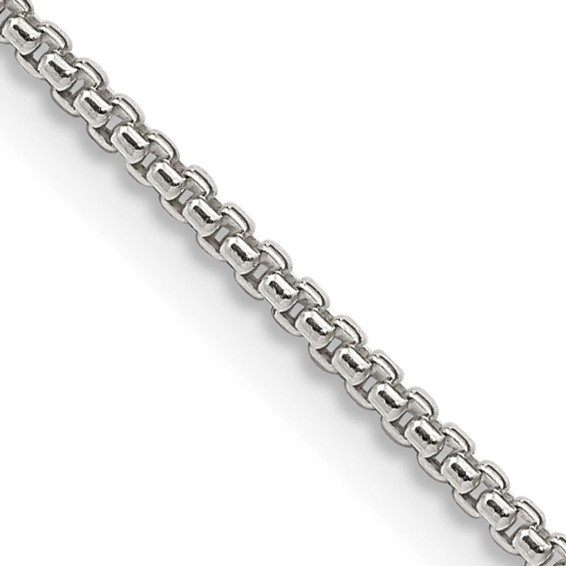 Sterling Silver 1.5mm Round Box Chain 20