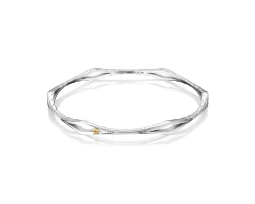 Tacori: Sterling Silver  Ivy Lane Diamond Shape Bangle Bracelet