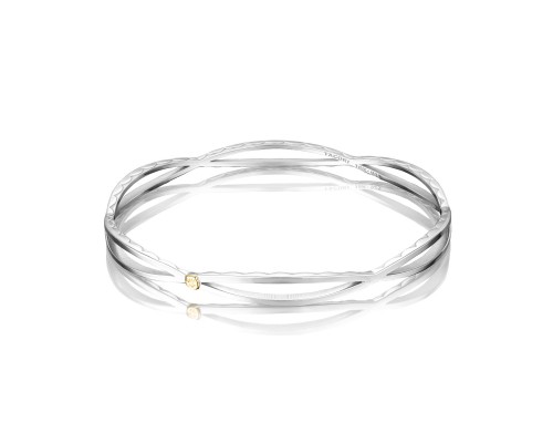 Tacori: Sterling Silver Ivy Lane Open Marquise Bangle Bracelet