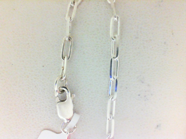 Sterling Silver Bracelet Name: Paper Clip  6.75 inch