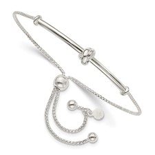 Sterling Silver Love Knot Bracelet Adjustable