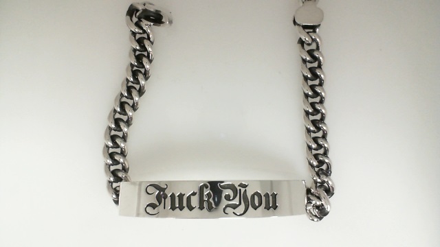 King Baby F*Ck You With Stars Id Bracelet 8.75