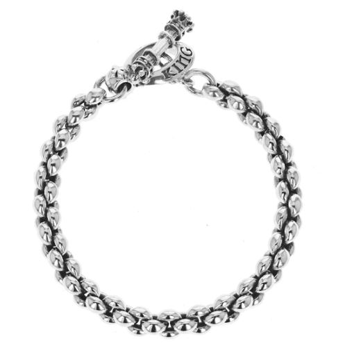 King Baby  sterling silver Small Infinity Link Bracelet 8.75