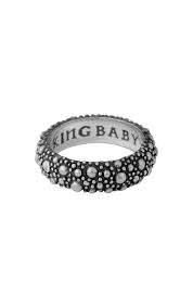 King Baby: Sterling Silver  Stringray Texture Band Ring Size 10