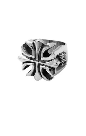 King Baby: Sterling Silver Ring Gothic Cross Ring Size 10