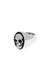 King Baby: Sterling Silver Large Skull Ring Size 11