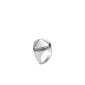 John Hardy: Sterling Silver  Classic Chain Hammered Sugarloaf Ring