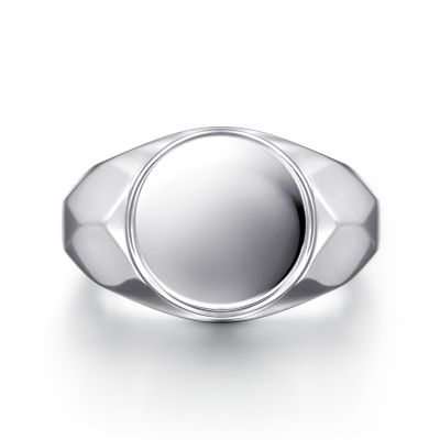 Gabriel & Co Sterling Silver Signet Ring