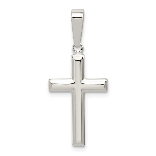 Sterling Silver 23x13mm Solid Polished Cross Pendant