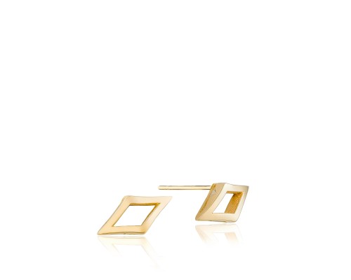 Tacori: 18 Karat Yellow Gold  Ivy Lane Chevron Stud Earrings