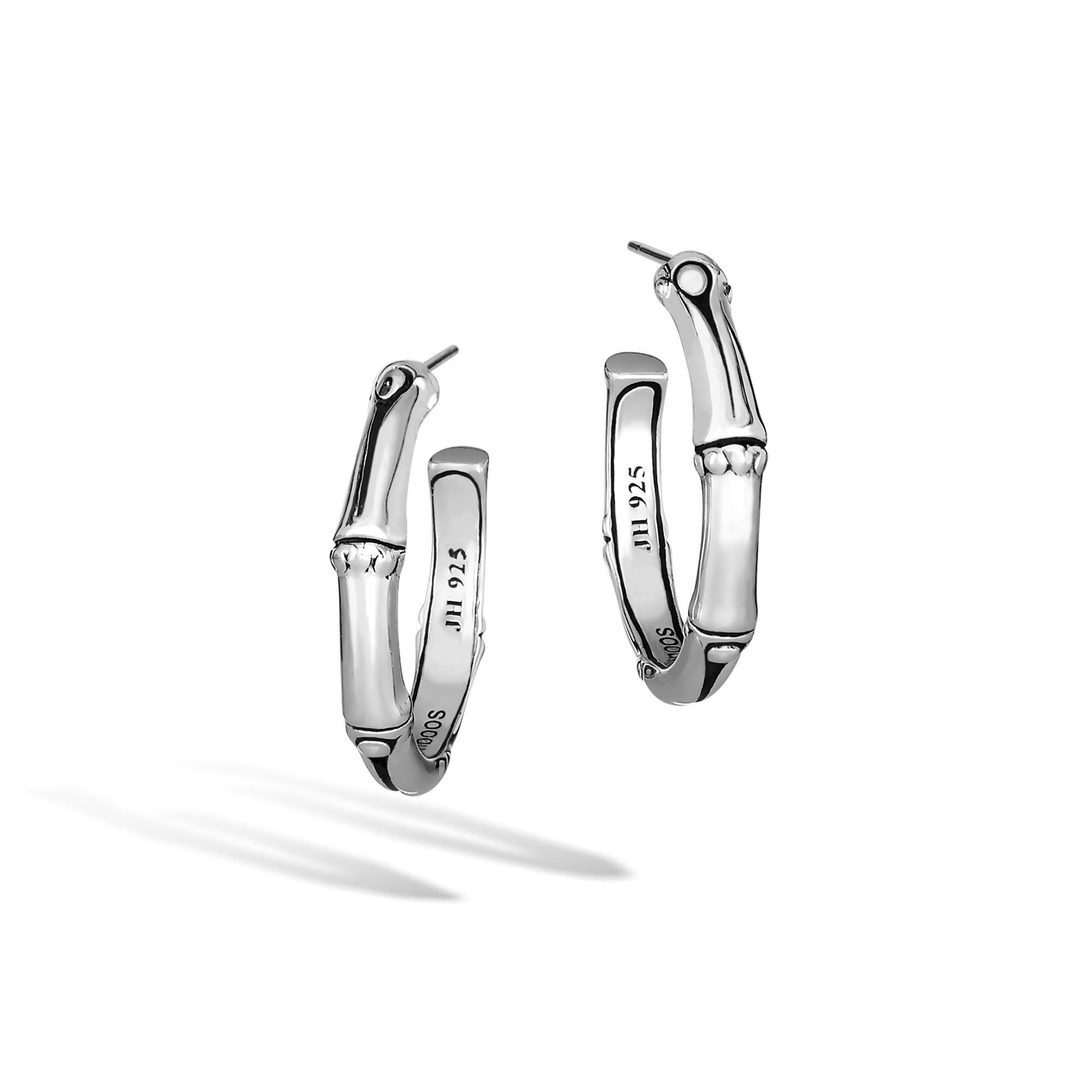 John Hardy Sterling Silver Bamboo Small Hoop Earrings