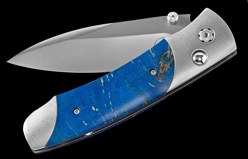 William Henry Titanium Maple Burl Wood Pocket Knife
S35 Vn Steel