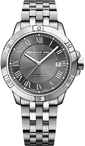 Raymond Weil Tango Classic Men's Grey Dial Quartz Watch (8160-ST-00608)
41 mm, stainless steel bracelet, grey dial, Roman numerals