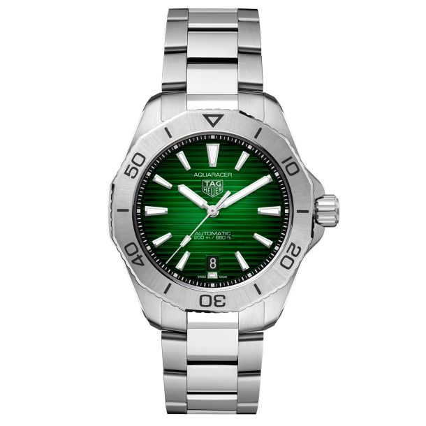 TAG Heuer AQUARACER Professional 200 Automatic Green Dial Stainless Steel Watch  40mm  (WBP2115.BA0627)