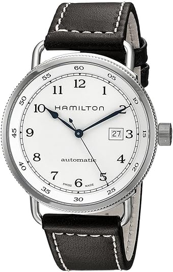Hamilton: Stainless Steel 43mm Khaki Navy Pioneer Automatic Watch