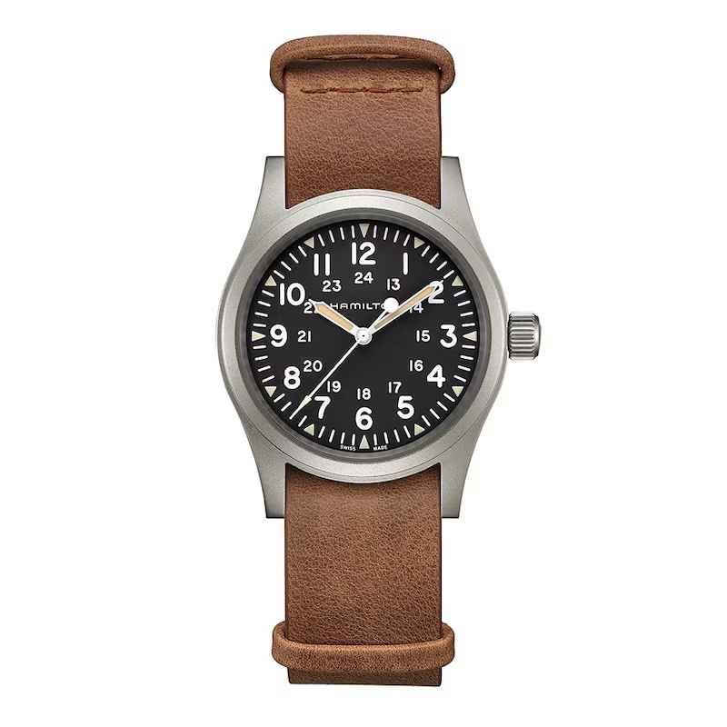 Hamilton Stainless Steel 38mm Khaki Field Mechanical Movement Watch